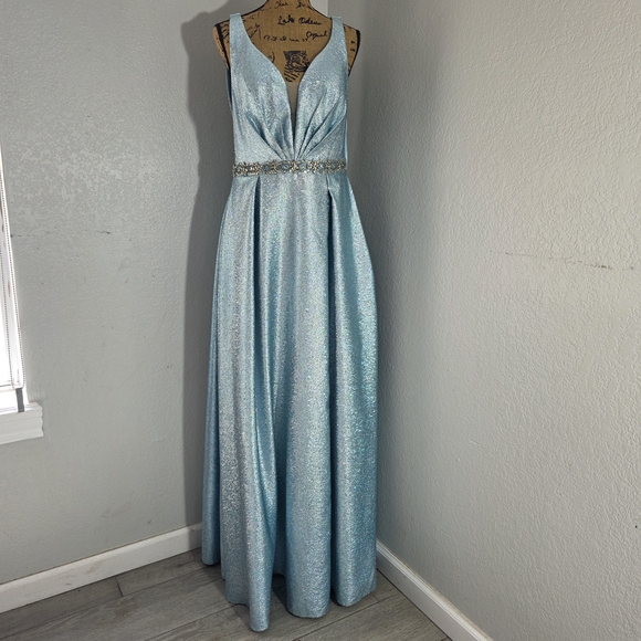Aspeed Dresses & Skirts - Aspeed Light Blue Shimmer Prom Dress